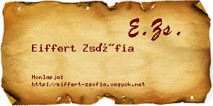Eiffert Zsófia névjegykártya